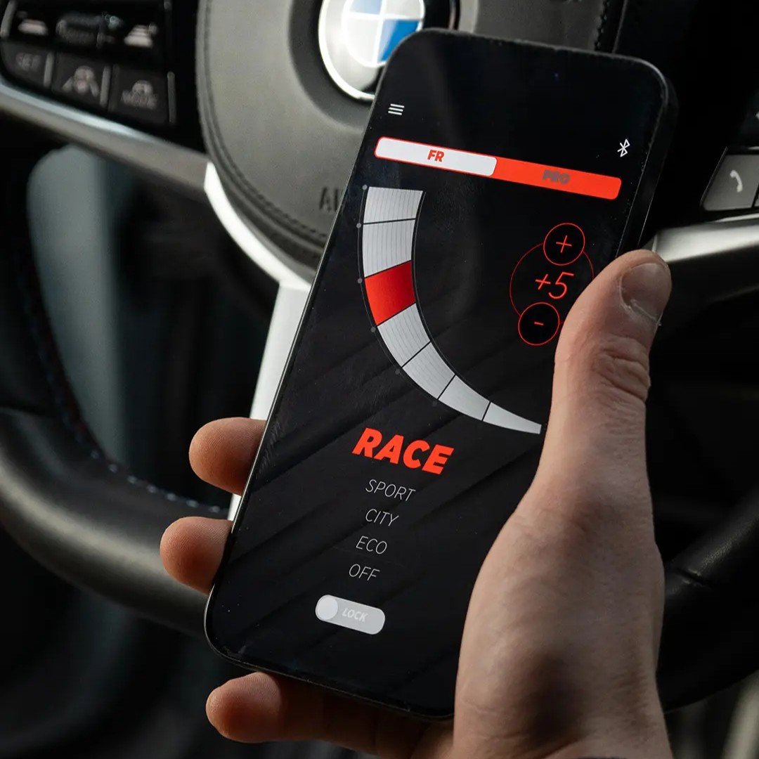 Rapid Modules app showing driving mode dial